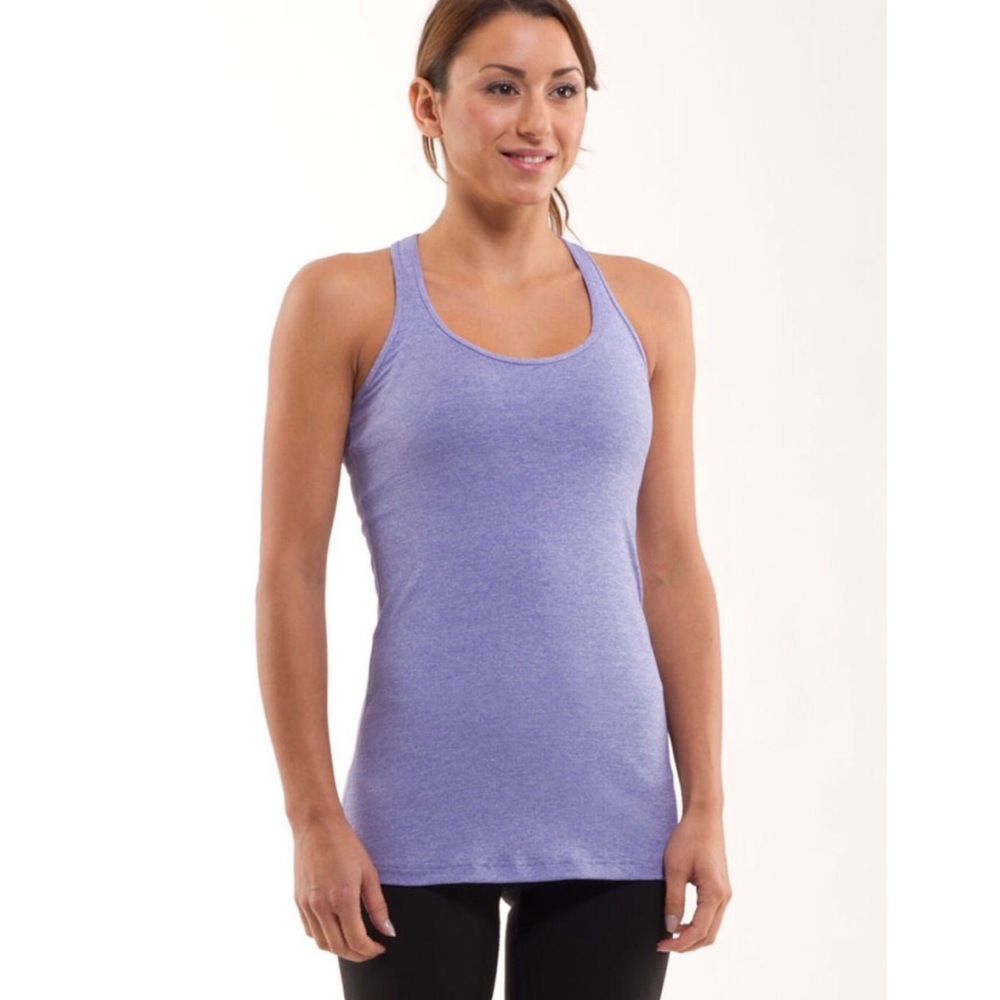 Lululemon Cool Racerback Heathered Persian Purple